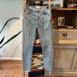 AGOLDE women’s Nico high rise slim jeans in rooted wash size 26
